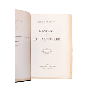 BOYLESVE (René) - L’Enfant à la balustrade. 1903.