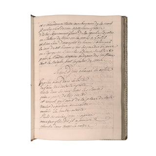 [Manuscrit] Recueil de poèmes. Vers 1700.