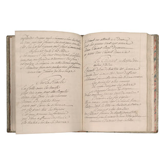 [Manuscrit] Recueil de poèmes. Vers 1700.