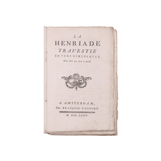 Fougeret de Monbron (Jean-Louis)- La Henriade travestie en vers burlesques