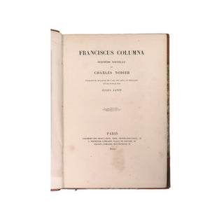 Nodier (Charles) – Franciscus Columna