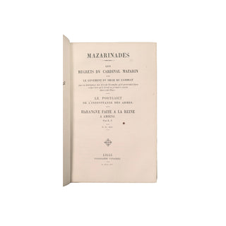 [Bibliothèque de Pierre Louÿs] Recueils de mazarinades