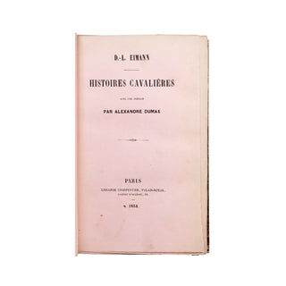 Eimann (D.-L.) – Histoires cavalières