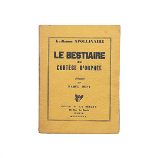 Apollinaire (Guillaume) – Le Bestiaire ou cortège d’Orphée