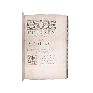 [Manuscrit] Prières durant la Sainte Messe.