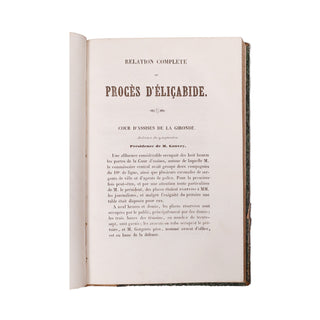 Relation complète du procès d’Eliçabide
