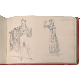 [MODE] - Album de dessins. c. 1820.
