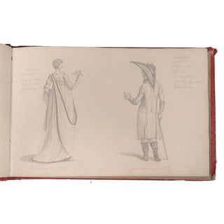 [MODE] - Album de dessins. c. 1820.
