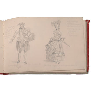 [MODE] - Album de dessins. c. 1820.