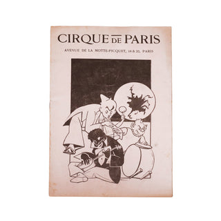[BROCHURE] - Cirque de Paris. Programme du 1er au 6 octobre 1920.