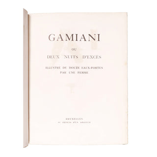 Musset (Alfred de) – Gamiani ou deux nuits d’excès