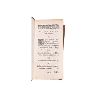 Simler (Josias) - Helvetiorum Respublica.