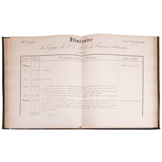 Service du Grand écuyer – Voyage de leurs Majestés dans le Sud-Est de la France, en Corse et en Algérie.