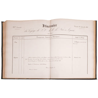 Service du Grand écuyer – Voyage de leurs Majestés dans le Sud-Est de la France, en Corse et en Algérie.