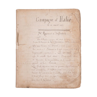 Hiest (Frédéric) – Souvenir de la campagne d’Italie.