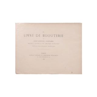 Boyvin (René) – Le livre de bijouterie.