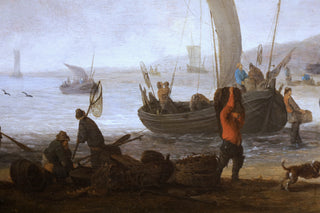 MEYER I (Hendrick de) – Le retour de la pêche sur la plage de Scheveningen.