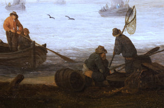 MEYER I (Hendrick de) – Le retour de la pêche sur la plage de Scheveningen.