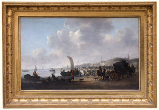 MEYER I (Hendrick de) – Le retour de la pêche sur la plage de Scheveningen.