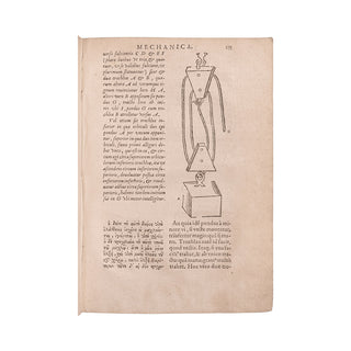 ARISTOTE - Mechanica graeca. 1599.