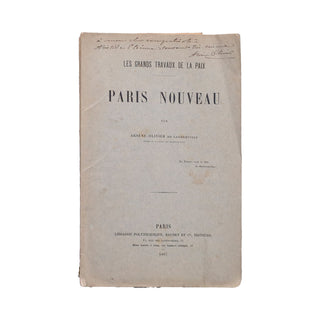ARSÈNE-OLIVIER DE LANDREVILLE – Les grands travaux de la paix. Paris nouveau. 1887.