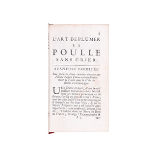 [SATIRES] - L’art de plumer la Poulle sans crier. 1710.