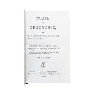 AUBUISSON DE VOISINS - Traité de Géognosie. 1819.