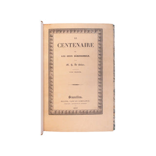 BALZAC (Honoré de) – Le Centenaire ou les deux Béringheld. 1837.