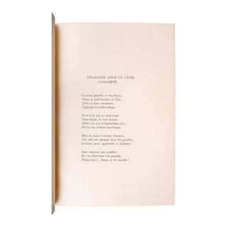 BAUDELAIRE (Charles) - Les Fleurs du mal. 1930