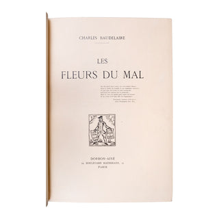 BAUDELAIRE (Charles) - Les Fleurs du mal. 1930