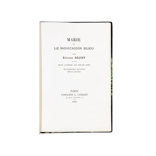BÉQUET (Étienne) – Marie ou le mouchoir bleu. 1884.