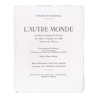 BERGERAC (Cyrano de) - L’Autre Monde. 1944.