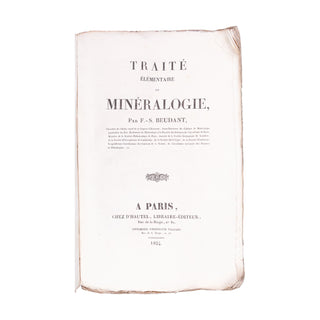 BEUDANT (François Sulpice) - Traité élémentaire de minéralogie. 1824