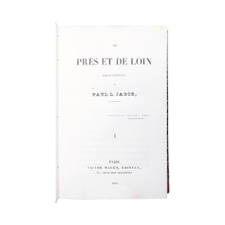 [ENSEMBLE DE 3 OUVRAGES DE LA BIBLIOTHÈQUE DE LA DUCHESSE DE BERRY] - BIBLIOPHILE JACOB. 1836-1837.