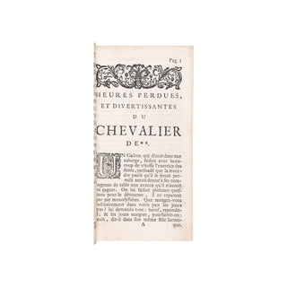 BORDELON ou GAYOT DE PITAVAL - Heures perduës. 1716.