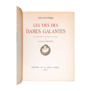 BRANTÔME – Les vies des dames galantes. 1938.