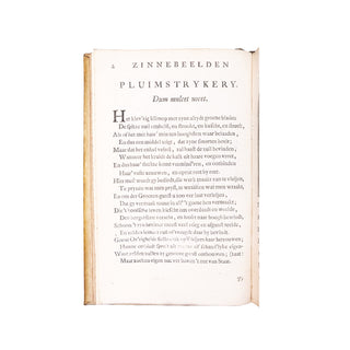 BROUËRIUS VAN NIEDEK - Zederyke zinnebeelden der tonge. 1716.