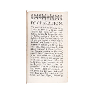 BRUSLÉ DE MONTPLEINCHAMP - Le Festin nuptial dressé dans l’Arabie heureuse au mariage d’Esope, de Phèdre & de Pilpai avec trois Fées. 1700.