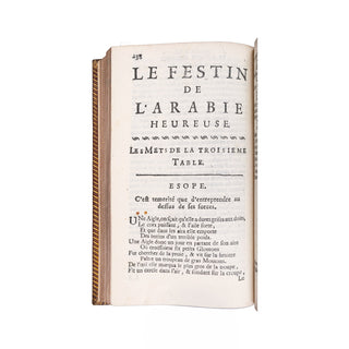 BRUSLÉ DE MONTPLEINCHAMP - Le Festin nuptial dressé dans l’Arabie heureuse au mariage d’Esope, de Phèdre & de Pilpai avec trois Fées. 1700.