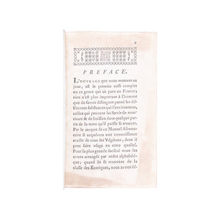 BUCHOZ - Manuel alimentaire des plantes. 1771.