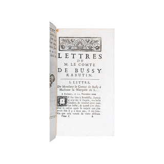 BUSSY-RABUTIN – Les lettres de Messire Roger de Rabutin comte de Bussy. 1727-1737.