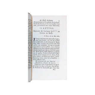 BUSSY-RABUTIN – Les lettres de Messire Roger de Rabutin comte de Bussy. 1727-1737.