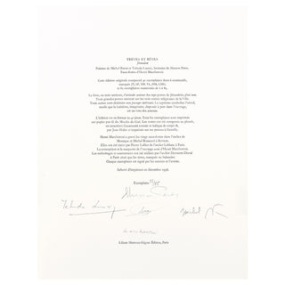 BUTOR – LANCRY – MACCHERONI - Trêves et rêves. Jérusalem. 1996.