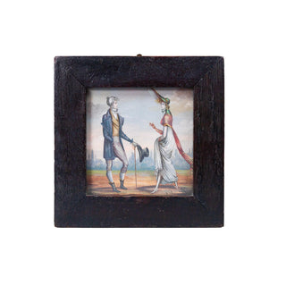ENSEMBLE DE DEUX AQUARELLES ENCADREES