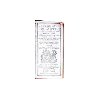 [ALMANACH]  Le Calendrier de la Cour, tiré des éphémérides, pour l’année 1783.