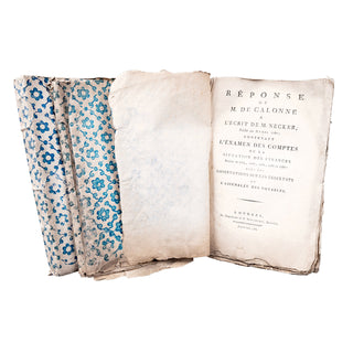 [ENSEMBLE CALONNE] - Requête au Roi. [Et :] Réponse de M. de Calonne à l’écrit de M. Necker. 1787-1788.