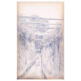 CARNET DE POILU - Album de dessins du poilu Georges Eugène Bernard. c. 1914-1918.