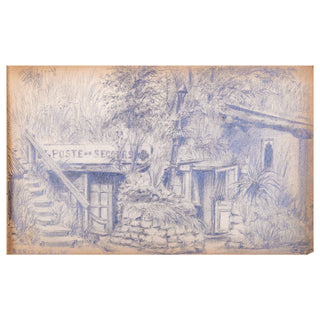 CARNET DE POILU - Album de dessins du poilu Georges Eugène Bernard. c. 1914-1918.