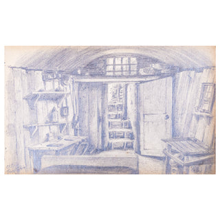 CARNET DE POILU - Album de dessins du poilu Georges Eugène Bernard. c. 1914-1918.