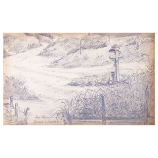CARNET DE POILU - Album de dessins du poilu Georges Eugène Bernard. c. 1914-1918.